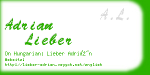 adrian lieber business card